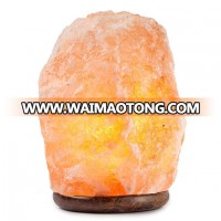 salt lamp wooden base